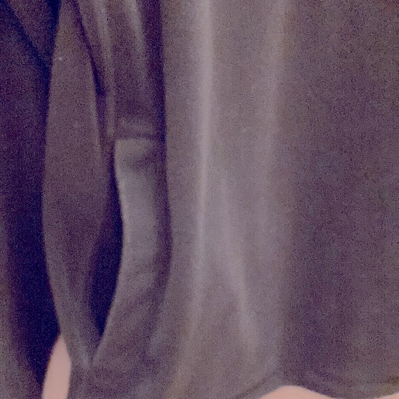 Life is Good Men’s small 1/4 zip fleece with pockets color is black (dark gray) - Picture 3 of 10